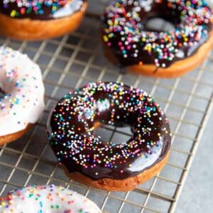 Freshly baked donuts